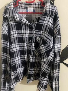 Black Short Shirt For Woman