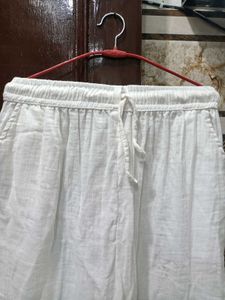 Non Transparent Linen Trouser