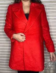 Vibrant Red Coat - Stylish Outerwear