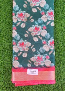 Floral Print Saree Set Of 6