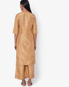 Golden Kurta Palazzo Set