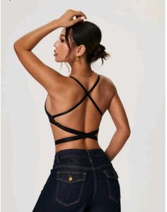 Black Push Up Bra with Straps