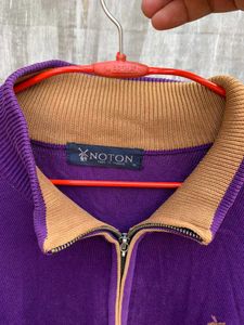 Purple orignal NOTON vintage Knit Cardigan