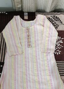 Striped Pastel Kurta