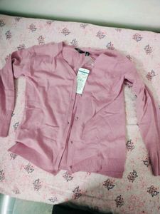 Fig Pink V-Neck Button-Down Cardigan💖🎉