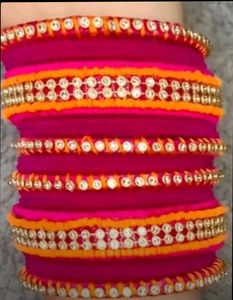 Handmade Black Bangle Set