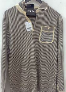 Zara Striped Long Sleeve Top