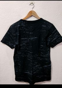 Men Black Printed T Shirt