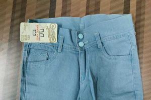 Blue Bootcut Jeans