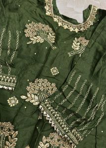 Elegant Olive Green Dupatta