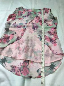 Butterfly Print Sleeveless Top