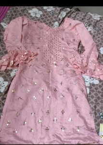 Pink Dress  Kurta Sets