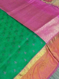 Kanjeevaram Silk Saree Wth Stritched Blouse