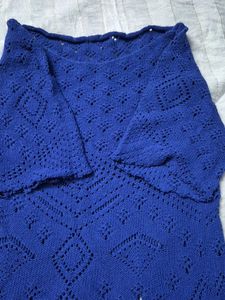 Cobalt Blue Knit Top