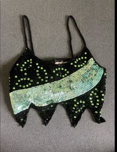 Imported Sequin Butterfly Style Top