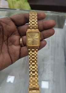Sonata Gold Polish Watch Men