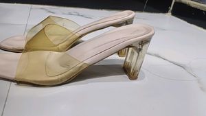 Clear Heel Mules