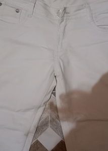 White High Waist  Jeans Only Once Used