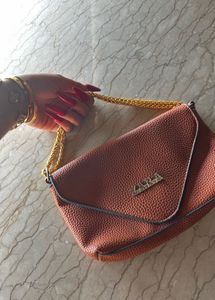 Zara Official Brown Crossbody Bag