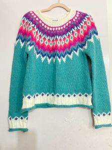 Imported Quality Multicoloured Knit Pullover