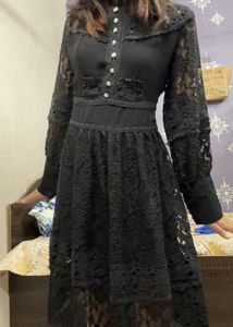 🥀Elegant Gothic Black Lace Dress. 🥀