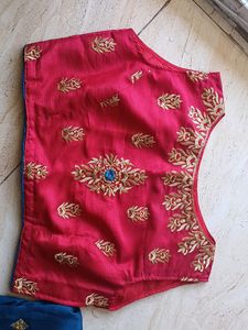 Blue Heavy Work Saree