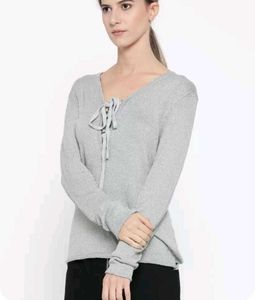 Forever 21 Grey Solid Sweater