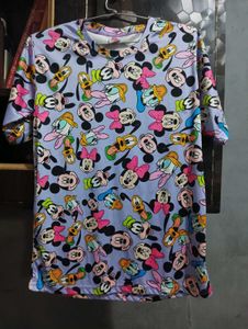 Mickey Mouse Print Tee