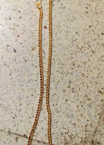 Gold Anklet with Rhinestones