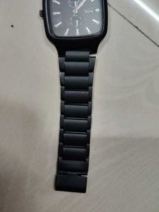 Sleek Black Wrist Watch