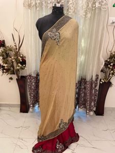 Elegant karishma kapoor inspo Embroidered Saree