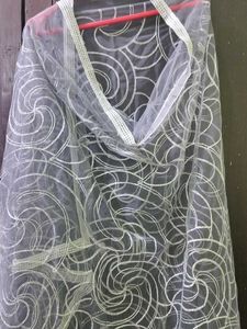 Silver Netted Dupatta