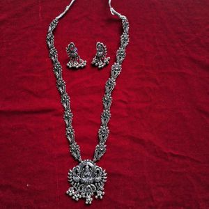 Peacock Silver Earrings
