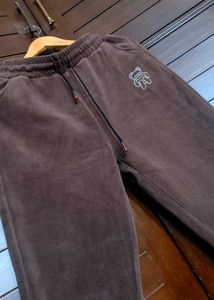 Women Brown wool Lounge Joggers