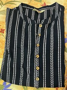 UNUSED ——Striped Kurta Long Slit