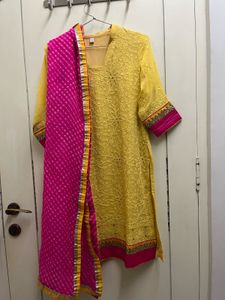 beautiful Lucknowi chickenkari kameez
