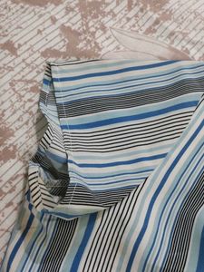 Striped Button-Down Shirt