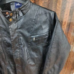 Parx Solid Leather Jacket - Chest 44