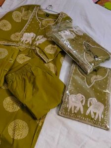 Mal cotton three piece suit