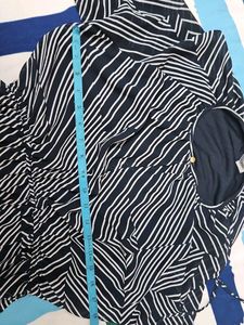 H&amp;M Striped Black &amp; White Dress