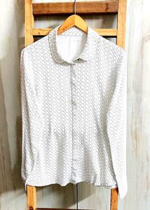 Offwhite Printed Shirt Size-42