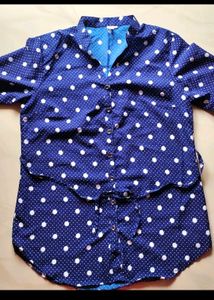 Beautiful Navy Blue 💙 And Whith Dotes🤍😻