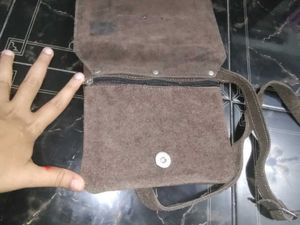 Combo Of 2 Mini Bags - One Silicon and 1 Leather