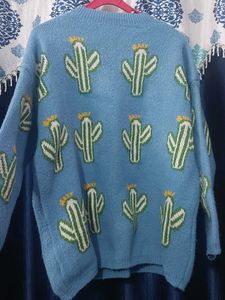 Cactus Print Sweater