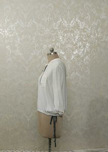 White Hooded Pullover Top
