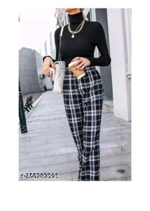 Checkered Casual Pants