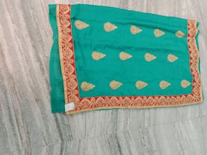 Teal Green Saree.not Used Brand New One