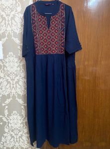 A-line Cotton Anarkali Kurta For Women