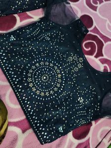 Teal Embellished Lehenga Set