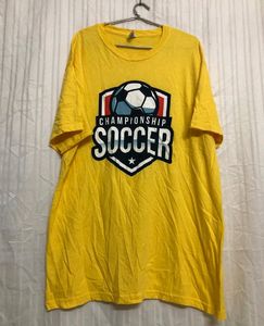 M & O Gold Yellow Cotton T Shirt